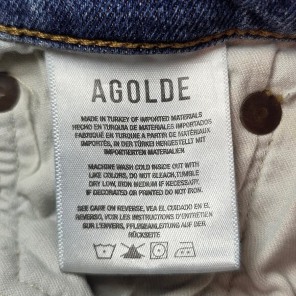 Agolde Merrel Mid Rise Straight Jean 27 - Picture 9 of 13